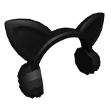 Black Earmuffs with Ears