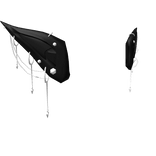 Black Elf Ears w/ White Piercings