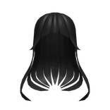 Black Ethereal Anime Hair