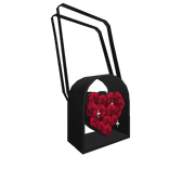 Black Fashion Rose Backpack-Classic