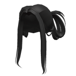 Black Preppy Floppy Buns