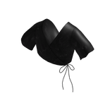 Black Floral Spring Tied Crop Top 