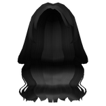 Black Flowy Wavy Cute Hair