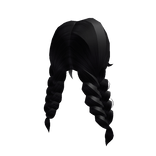 Black Fluffy Braids With Bangs