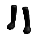 Black Fluffy Kitty Paws