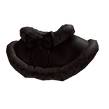 Black Fur Trim Shawl