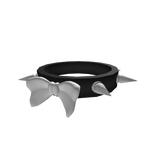 Black Goth Necklace with Bow