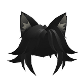 Black Hair With Cat Ears