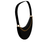 👜 Black Half Moon Gold Chain Bag 👜