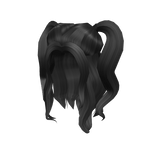 Black Half Up Ponytails