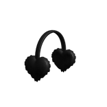 Black Heart Earmuffs