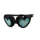 Black Heart Goggles around neck (1.0)