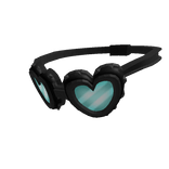 Black Heart Goggles around neck (3.0)