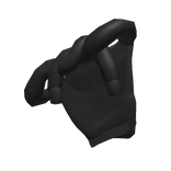 Black Jacket Tied Over Shoulder (1.0)