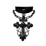Black Jewel Cross Necklace 3.0