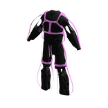 Black Jumpsuit w/ Pink Straps