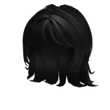 Black Layered Thin Bangs