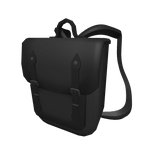 Black Leather Satchel Backpack (1.0)
