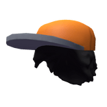 Black Long Boy Hair w/Cap