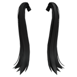 Black Long Pigtail Hair Extensions