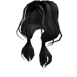 Black Loose Low Ponies