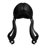 Black Low Indie Curled Pigtails