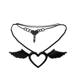 Black Magical Heart Necklace
