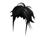 Black Manga Hero Hair