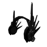 Black Mecha Wing Headphones