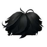 Black Messy Fluffy Hair