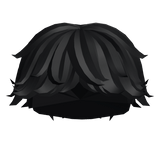 Black Messy Front Swoop