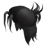 Black Messy Manbun Updo