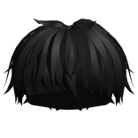 Black Messy Manga Hair