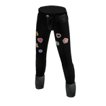 Black Mom Jeans with stickers