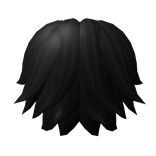 Black Mullet Undercut Hair Attachment