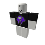 Black n purple ''strange clouds'' Tee