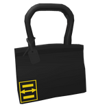 Black Off-Block Side Bag