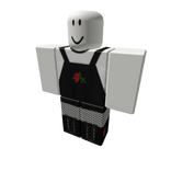 Black overall w rose patch