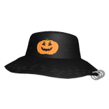 Black Pierced Pumpkin Halloween Hat