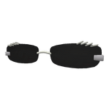 Black Pierced Trendy Glasses