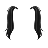 Black Pigtails Extension