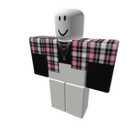 Black Pink Plaid Denim jacket crop goth grunge emo