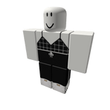 Black plaid w/ track pants