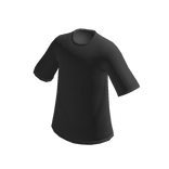 Black Plain Oversized T-Shirt