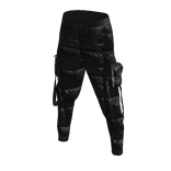 Black Puffy Cargo Pants