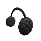 Black Puffy Earmuffs