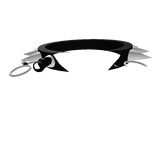 Black Punk Spikes Necklace