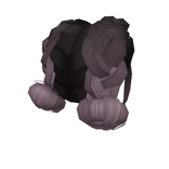Black-Purple Ombre Braided Buns