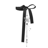 Black Ribbon Necklace