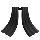 Black Royal Parted Cape